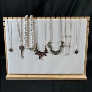 lot of 7 beautiful tinkerbell charm pendant with chain necklace assorted jewelry